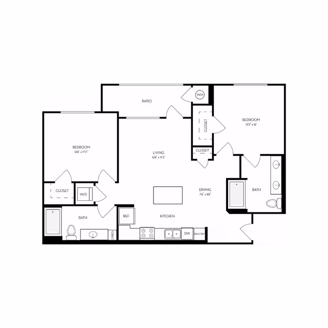 Unit 406 208 floor plan